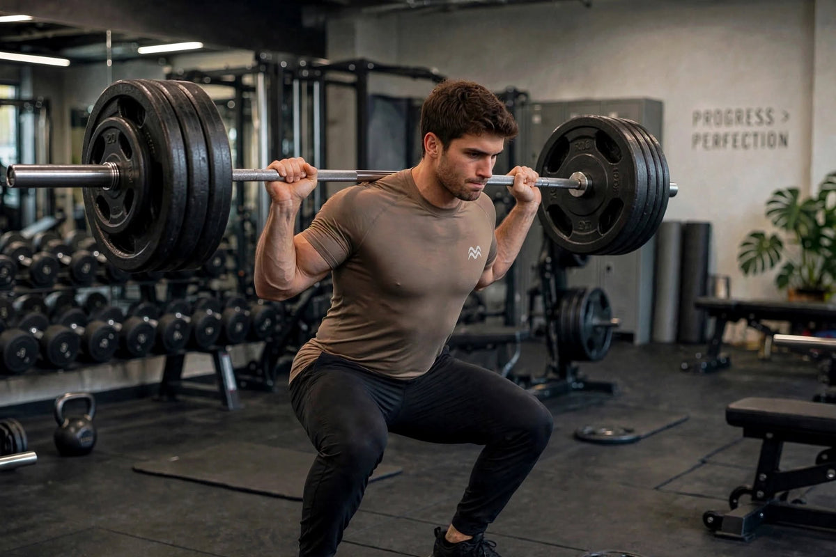 Men Half sleeve rapid dry | Body fit | Mocha mousse