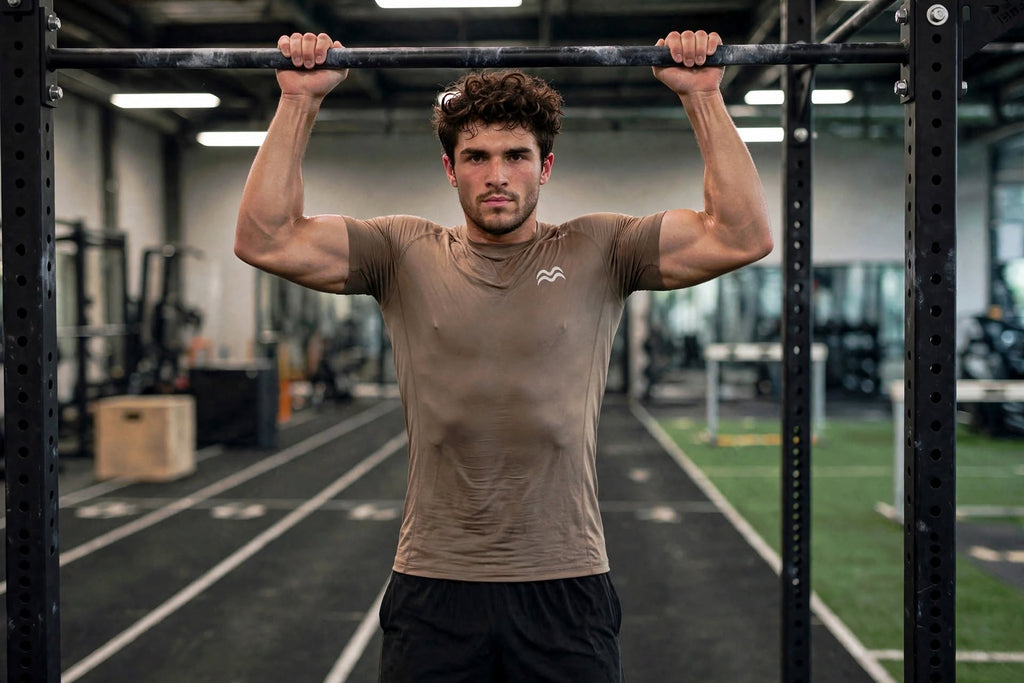 Men Half sleeve rapid dry | Body fit | Mocha mousse